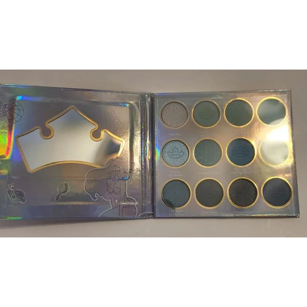 Disney Princess Ariel Mermaid Eye Shimmer 12-color Eyeshadow Palette Makeup NEW